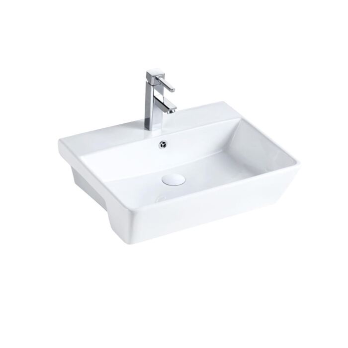 Ceramic Semi-Recess Basin