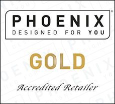 Phoenix logo accredited retailer GOLD Gold Accredited Retailer