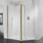 WALK-IN NEO 140 x 90 Recess LH Brushed Brass