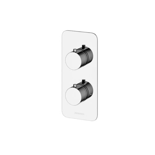 Round Concealed Thermostatic Twin Shower Valve Single Function
