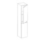 Tall Twin Door Wall Unit