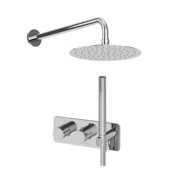 Thermostatic Valve, Shower Head, Wall Arm & Handset