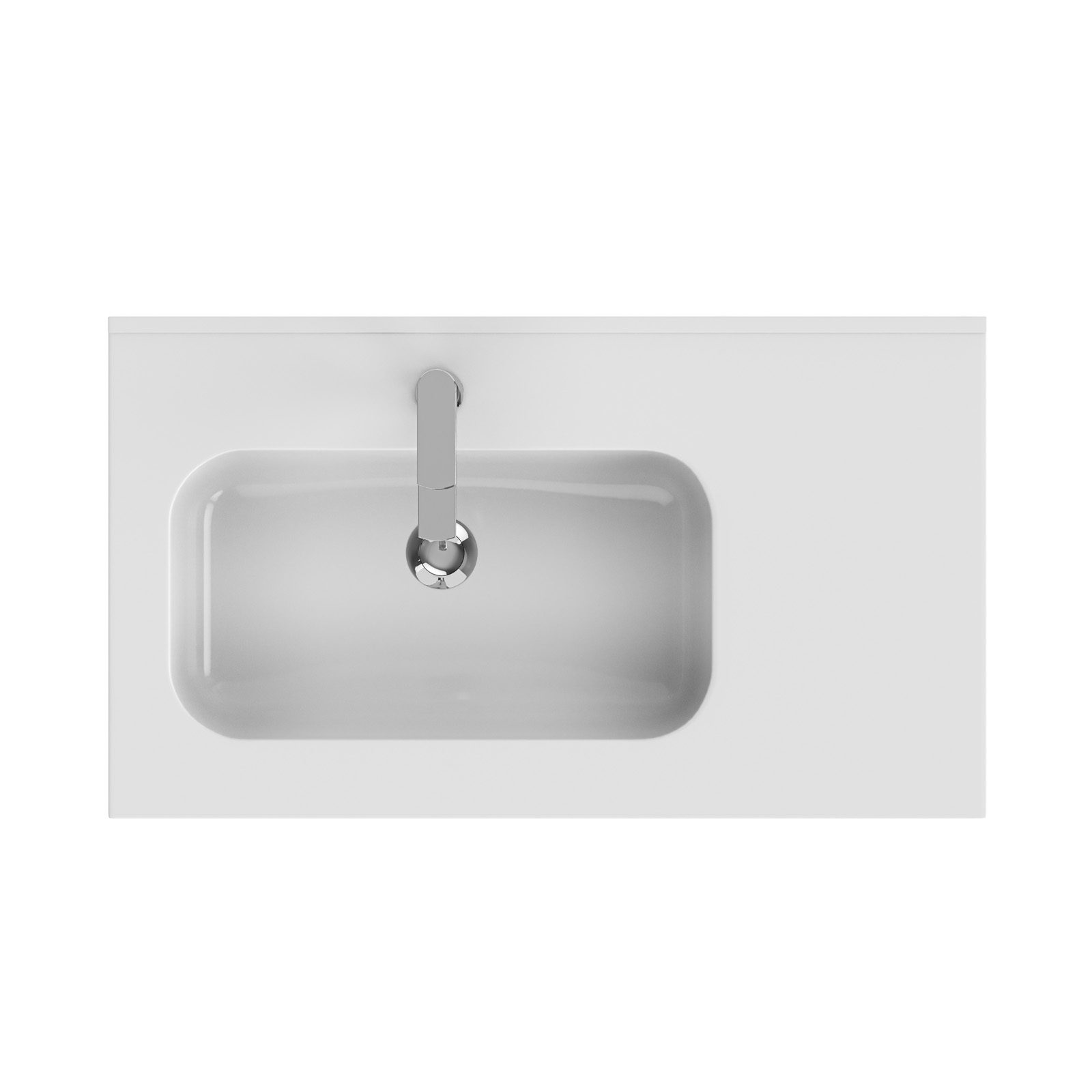 Offset Mineral Cast Basin - Image 3