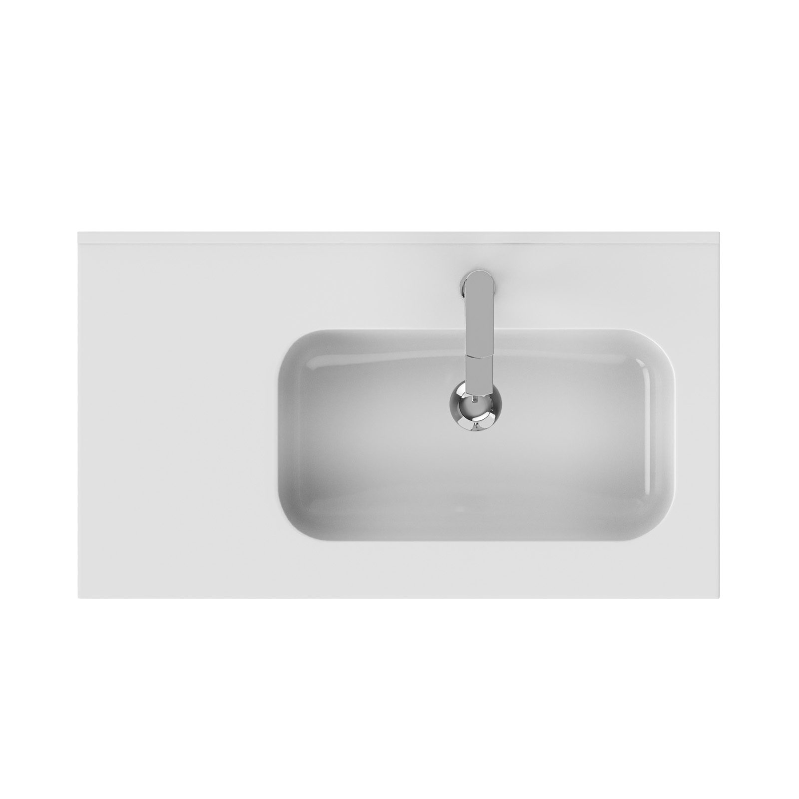 Offset Mineral Cast Basin - Image 4