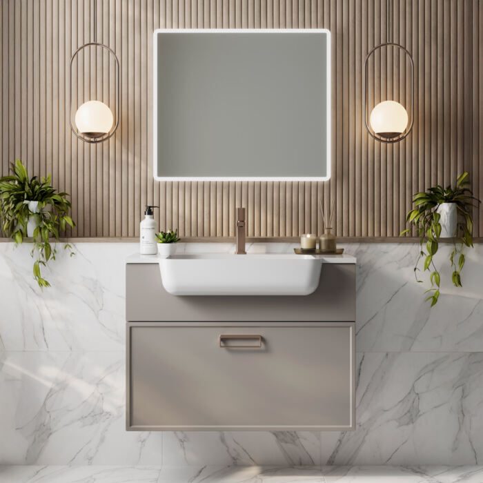 Single Drawer Wall Mounted Unit & Basin - Image 12