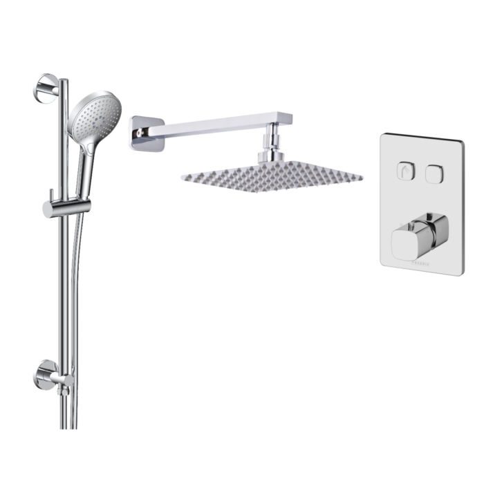 Touch Valve, Shower Head, Wall Arm & Slide Rail Kit