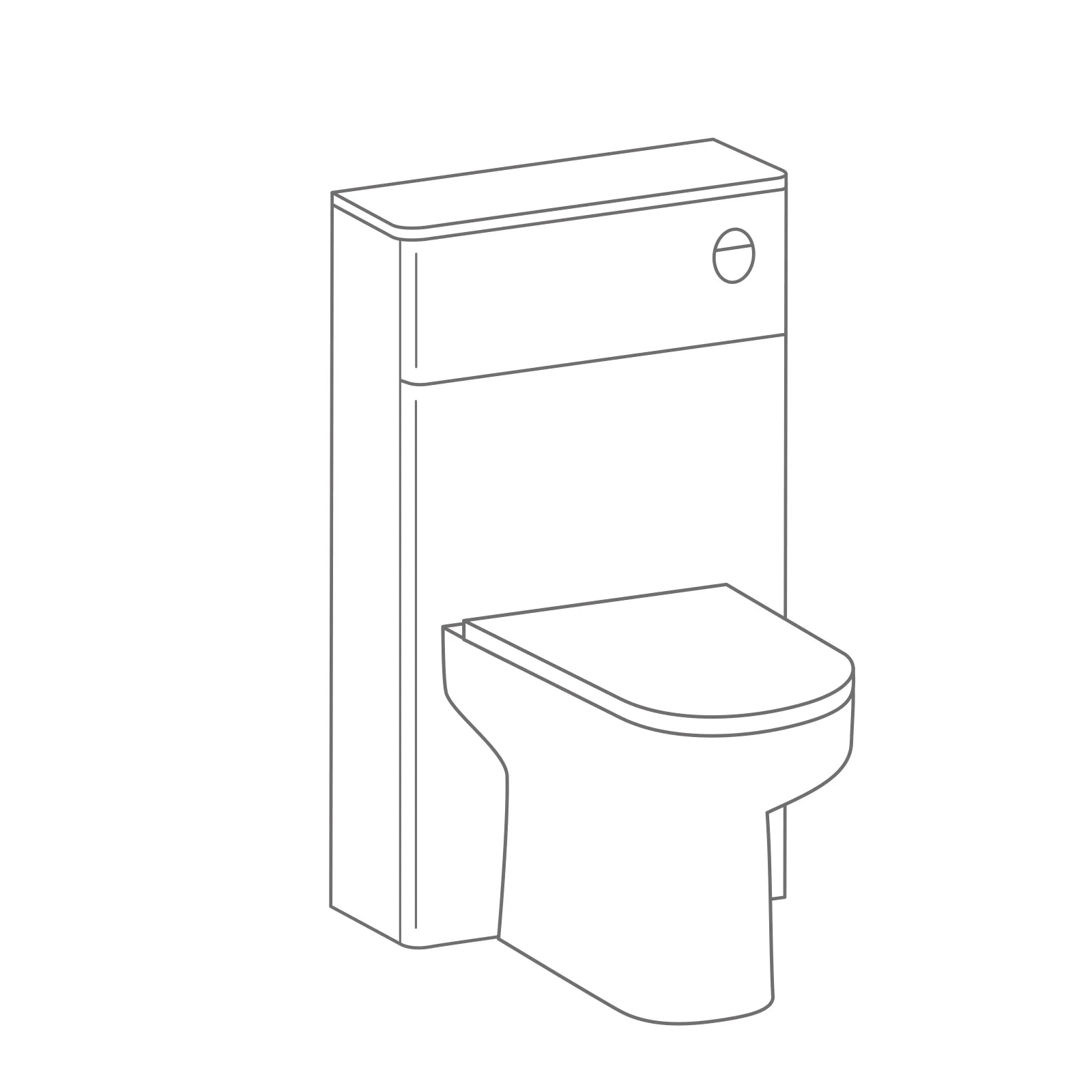 Back to Wall Unit, Cistern & Lisa Rimless WC