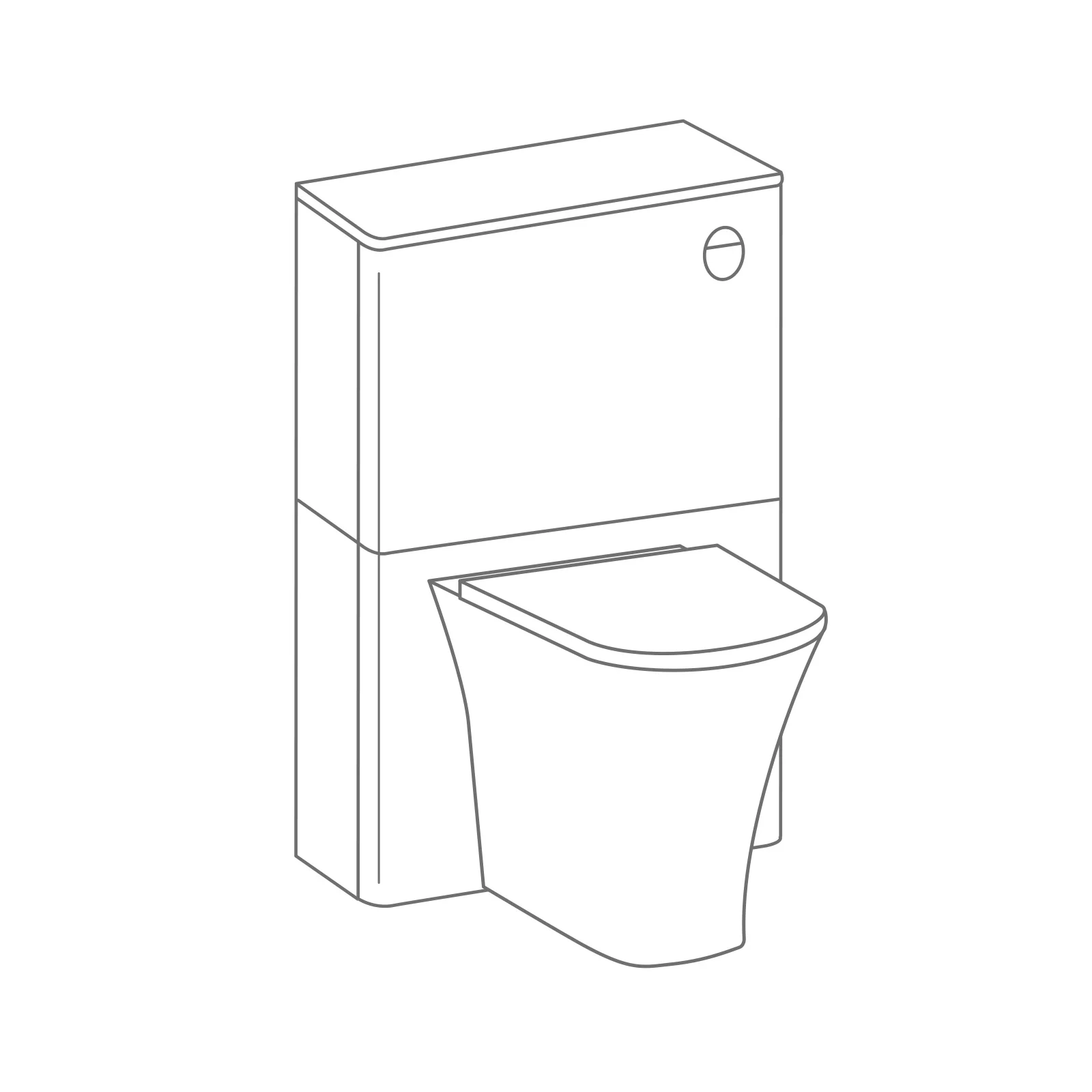 Cali Back to Wall Unit, Cistern &  Sima Rimless WC